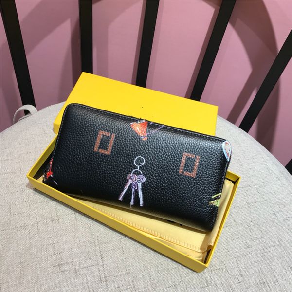 

luxury design wallet fendyity retro decoration men and women fashion business card holder credit card mini bag 02-05, Red;black