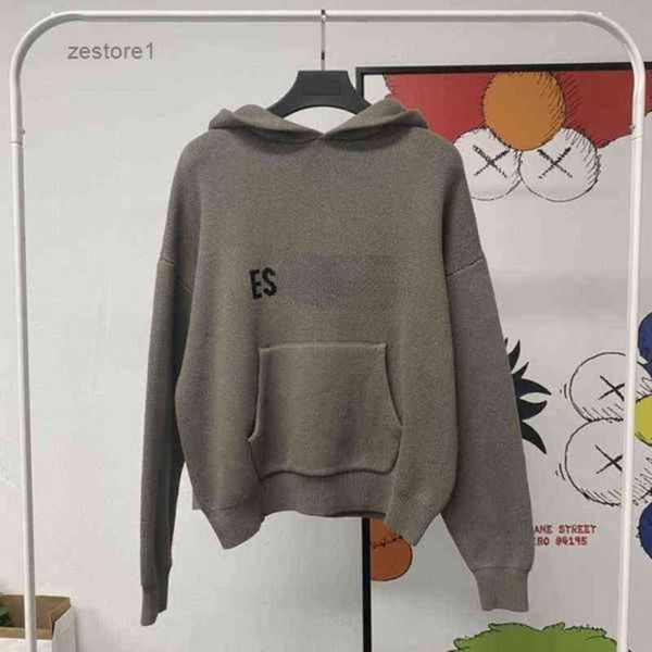 

ess hoodie turtleneck jumpers loose sweaters casual knits hoody lazy style for men women essentials lightweight sweatshirts dm8ztcii ivtt, Black