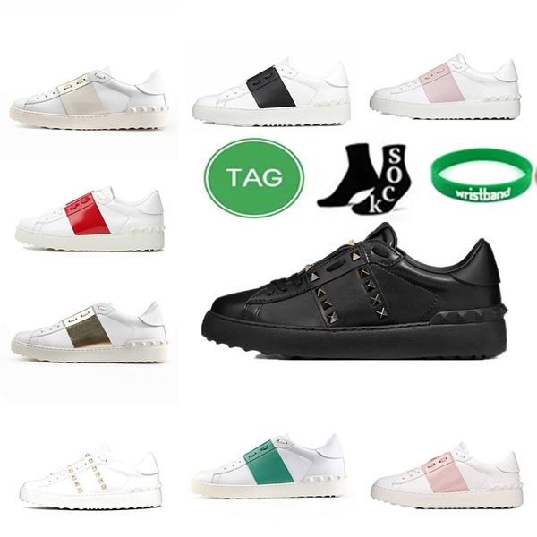 

tennis shoe rivet triple black casual shoes fashion women men sneakers leather patchwork trainers dress sneaker breathable lace-up running t