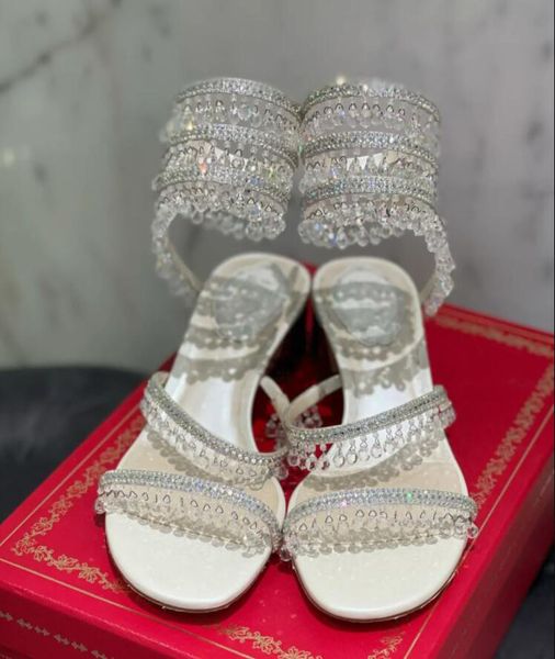 

bride sandal chandelier sandals lady block low heels renes-c women dress shoes jewel sandals chandeliers strap embellished genuine leather w, Black
