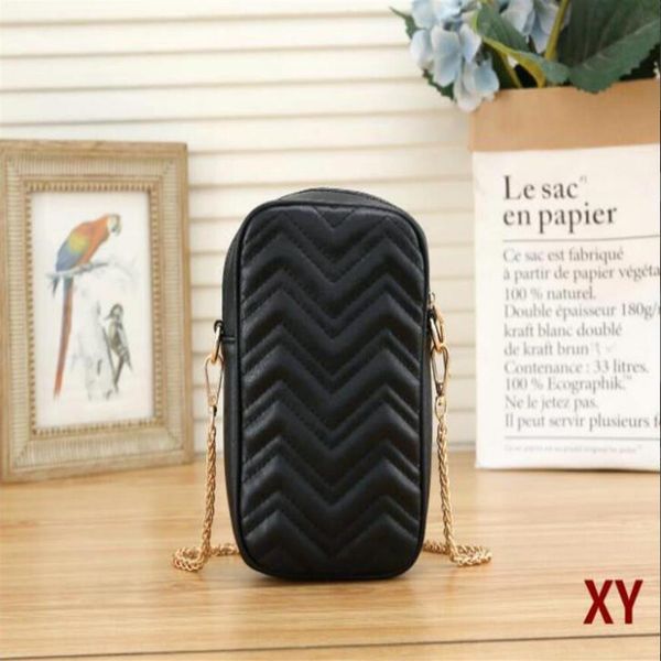 

marmont cowhide handbags caviar metal chain gold handbag genuine leather bag flip cover diagonal shoulder bags wallet purse249h