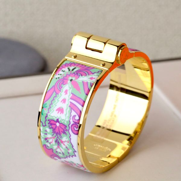 

enamel clic bangle for women charm bracelets 20mm middle size snap-fastener purple color enamel, Golden;silver