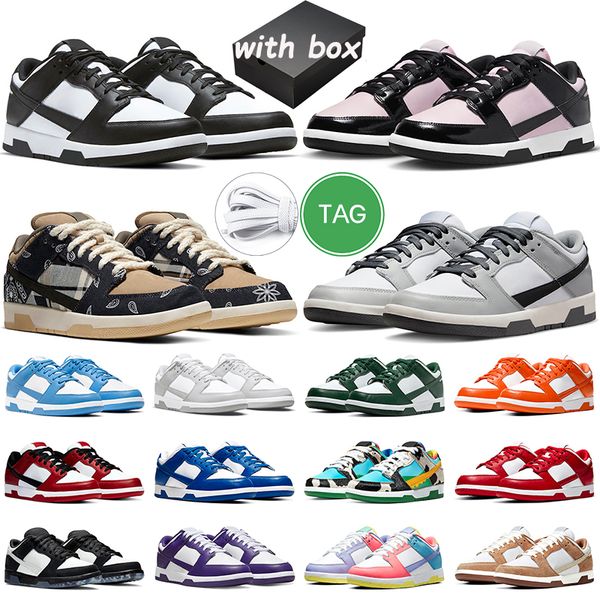 

with box outdoor shoes designer sneakers rose whisper orange lobster purple men women white black panda lilac triple pink grey fog syracuse