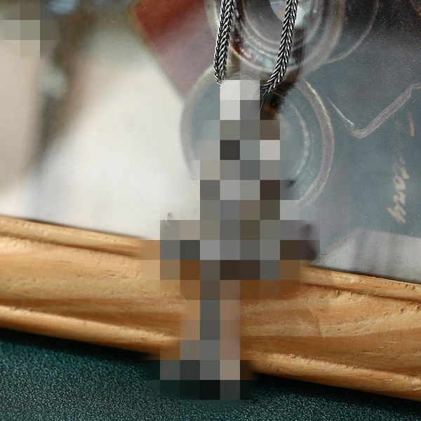 

crosses heart pendant necklaces 925 sterling silver ball chain vintage gothic punk hip-hop fashion jewelry accessories gifts for men women 4