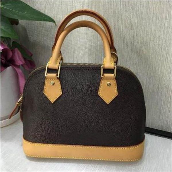 

alma bb shell bag women handbag leather flower embossed shoulder crossbody bag messenger with lock strap2040