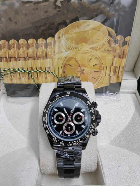 

with original box luxury mens watches 116500ln watch montre de luxe automatic wristwatches steel ring bezel 316l adustable folding buckle 20, Slivery;brown