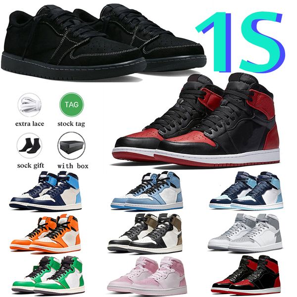 

basketball shoes jumpman 1s og men women high sneakers dark mocha bred patent heritage hyper royal university blue twist atmosphere high spo