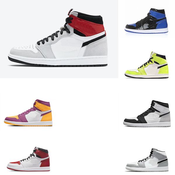 

2023 with box jumpman 1 1s basksetball shoes mens women sport sneakers bred patent bordeaux dark mocha bubble gum chicago obsidian fragment