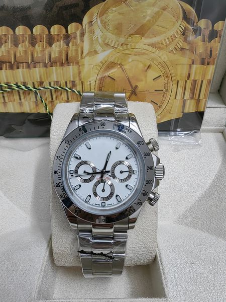 

with original box luxury mens watches 116500ln watch montre de luxe automatic wristwatches steel ring bezel 316l adustable folding buckle 20, Slivery;brown