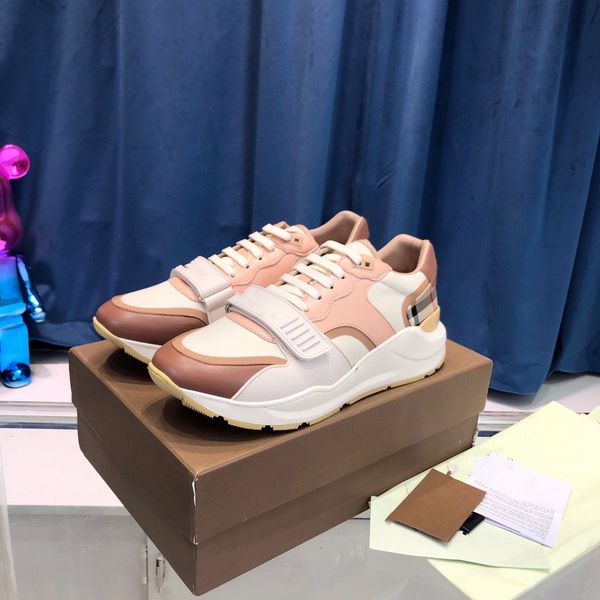 

shoes b01 designer version pure handmade custom 2022 new lotus root pink thick bottom men's casual sports shoes, Black