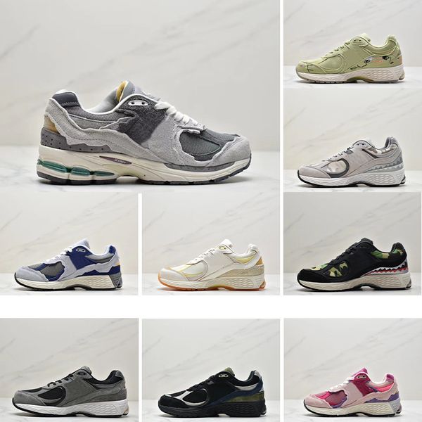 

2023 authentic 2002r protection pack outdoor shoes rain cloud sea salt phantom black grey fashion men women sports sneakers designers with o