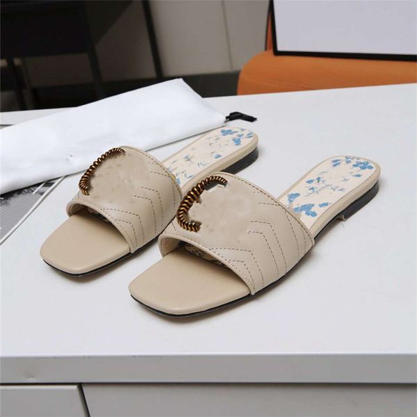 

2022 new slippers ggity men women beach slippers leather webbing fashion luxury summer sandals 2-011