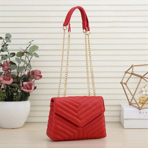 

luxury designer women fashion shoulder bag plain hasp envelope chains thread soft leather messenger handbags clutch bags319o