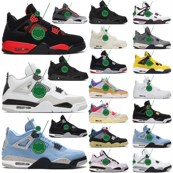 

sail 4 4s mens basketball shoes sneakers violet ore midnight navy cool grey patent starfish university blue oreo bred black cat lightning da