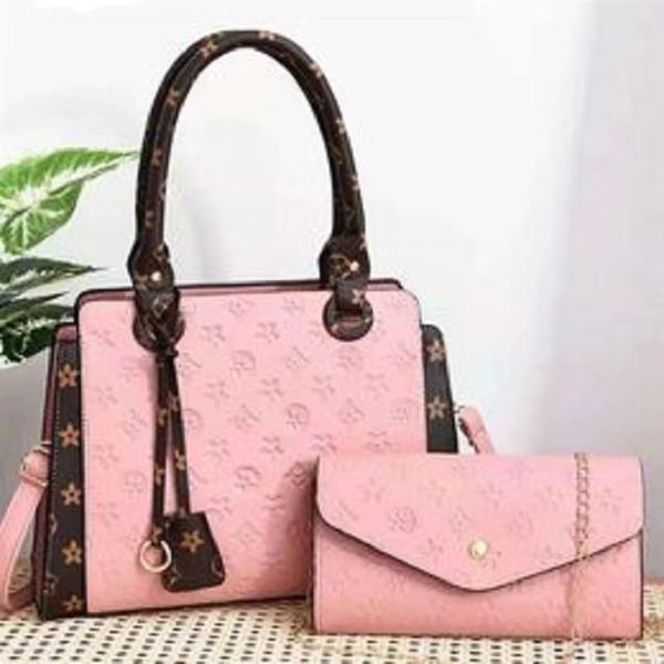 

lady handbags designer s shoulder tote luxury pu leather embossed hand woman crossbody large capacity shopping makeup mommy fashion pink pur