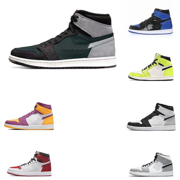 

og men women high 1s basketball shoes chicago lost found gorge green stage haze diamond dark mocha patent bred panda university blue jumpman