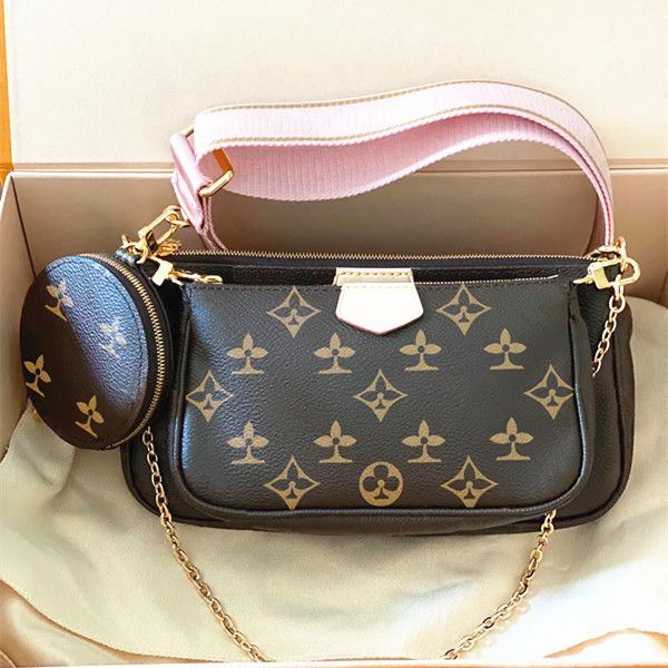 

5 piece set multi pochette accessories shoulder bags m44840 classic handbags womens mens designers genuine leather luxury messenger satchel