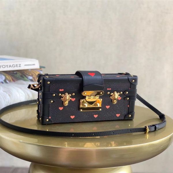 

m57454 game on petite malle bag women toiletry pouch clutch shoulder bags petite malle canvas handbag pocket hard box 2440