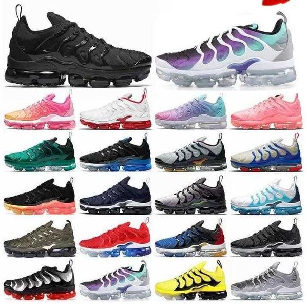 

2023 high basketball shoesnew tn plus running shoes men women black bubblegum yolk cherry cool grey neon olive pure