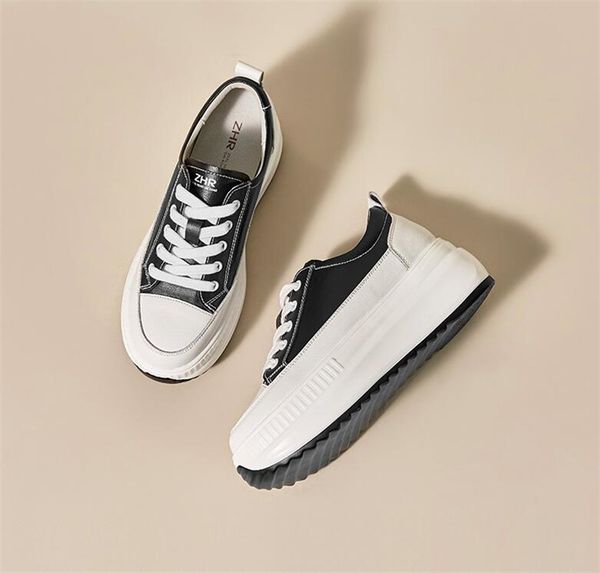 

designer women sneaker casual shoes white ace stripes shoe thick bottom walking sports sneakers for woman trainers, Black
