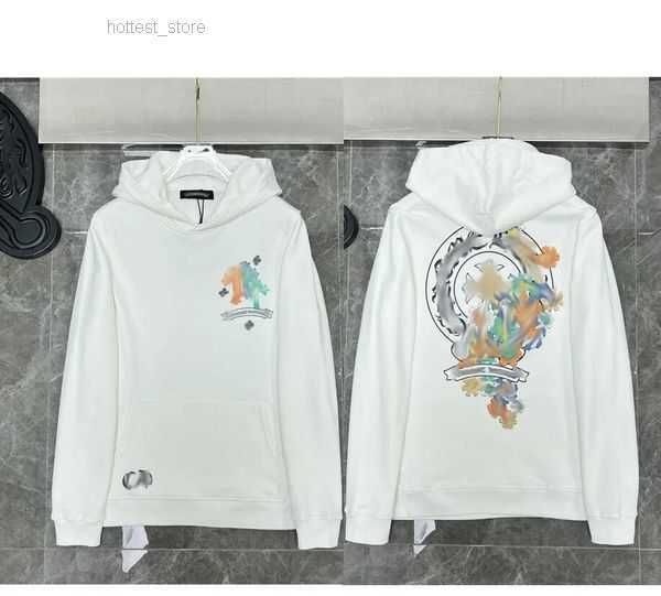 

classic fashion luxury zipper ch hoodies designer horseshoe sanskrit cross print pullover hooded coat jacket sweatshirts sweater 99 9ka5, Black