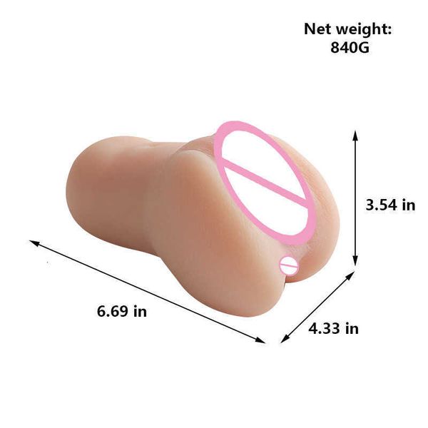

massager toy masturbator wheat color real person dark male inverted model