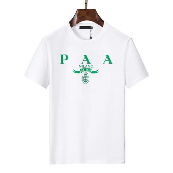 

2023men's clothing short sleeve tees polos mens t-shirts summer simple, White;black
