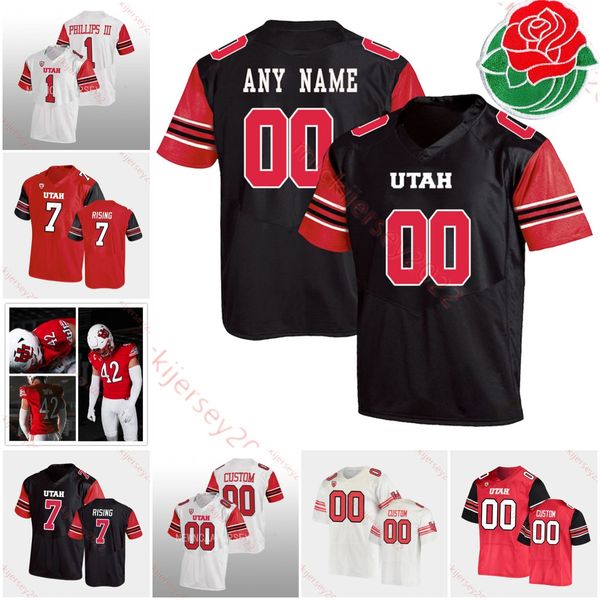 

utah utes football 22 chase hansen tyler huntley ty jordon chris reed jaylon glover micah bernard ja'quinden jackson munir mcclain stit, Black