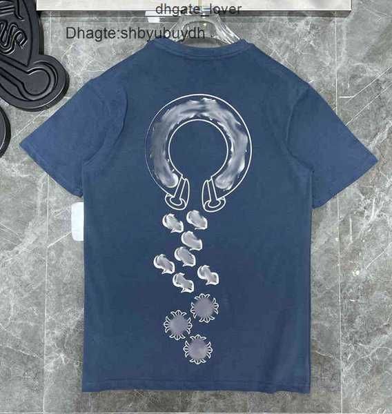 

mens loose luxury t shirts ch brand fashion men tees horseshoe cross designer tshirts summer women shirt classic man hip hop sweaterbzkabzk, White;black