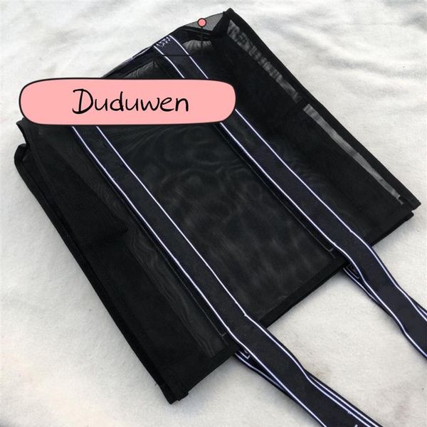 

34x34x8cm smart c vintage cosmetic bag female wash makeup bag lady fashion shopping mesh tote fashion letters for 2c travel case210i