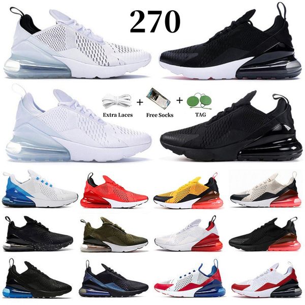 

270 270s mens womens running shoes sneakers anthracite core triple black white tiger usa university red unc white mesh 27 outdoor trainers s