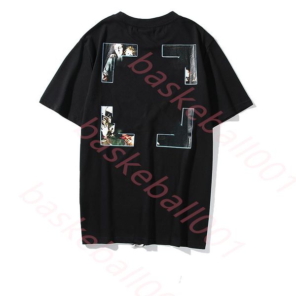 

men's t-shirts new style fashion sports tshirt summer designer offs white t shirts luxury cotton loose t-shirts casual short0gic, White;black