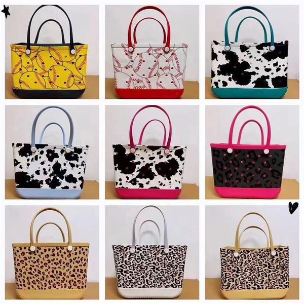 

woman eva waterproof tote large shopping basket bags washable beach silicone bogg bag purse eco jelly candy lady handbags244h