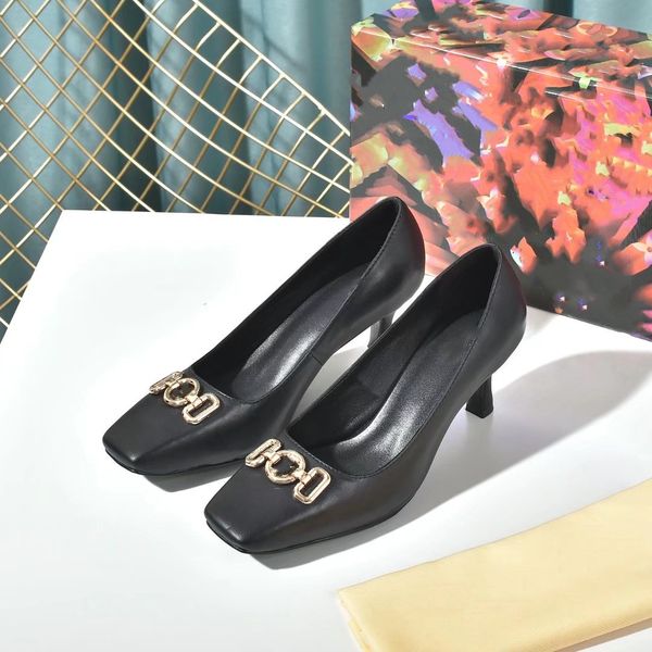 

gauze sandals rhinestone decoration calico women dress shoes luxury designers small square head kitten heel back strap genuine leather sole, Black