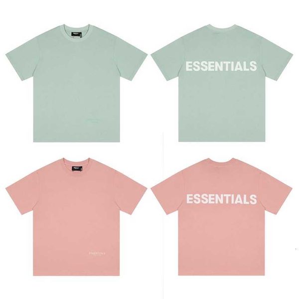 

bear double thread essentials3m reflective letter tide brand high street short sleeve t-shirt, White;black