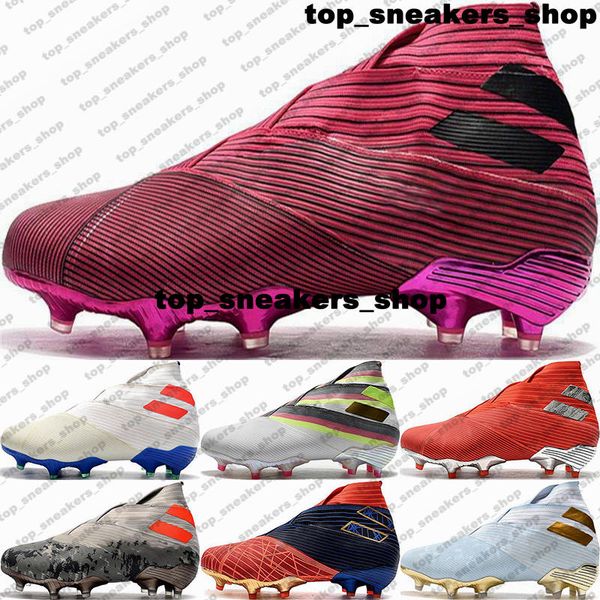 

football boots soccer shoes sneakers soccer cleats size 12 nemeziz messis 19 fg firm ground eur 46 nemeziz 19 laceless botas de futbol us12, Black