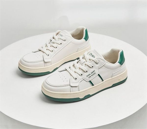 

women casual shoes fashion green white sports outdoor platform comfort canvas sneakers walking sports shoe with box, Black