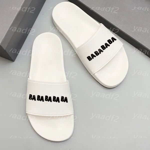 

tide women men beach shoes letters summer cool flat slippers indoor bath slippers