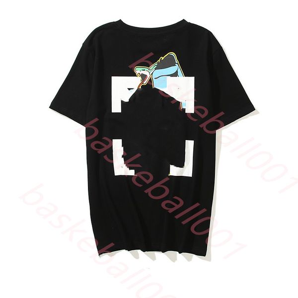 

men's t-shirts new style fashion sports tshirt summer designer offs white t shirts luxury cotton loose t-shirts casual shortmxfz, White;black