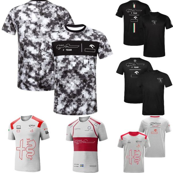 

f1 t-shirt for men formula 1 team t-shirts short sleeve racing race summer t shirts jersey fans oversized tee o-neck, White;black