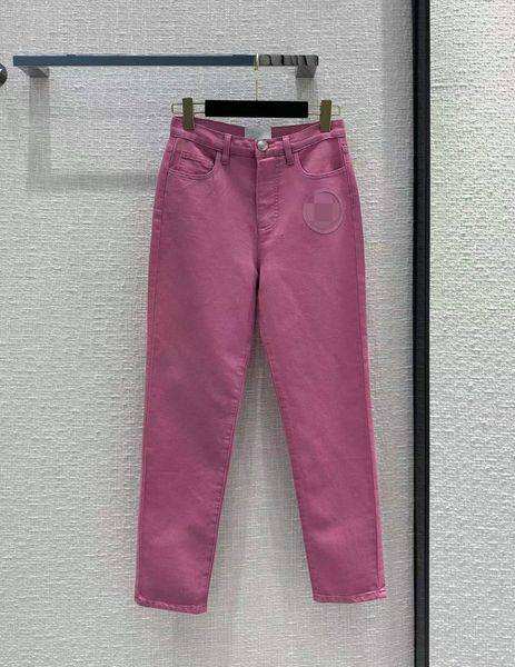 

milan runway jeans 2023 new spring summer fashion designer pants brand same style luxury women's clothing 0102-12, Blue