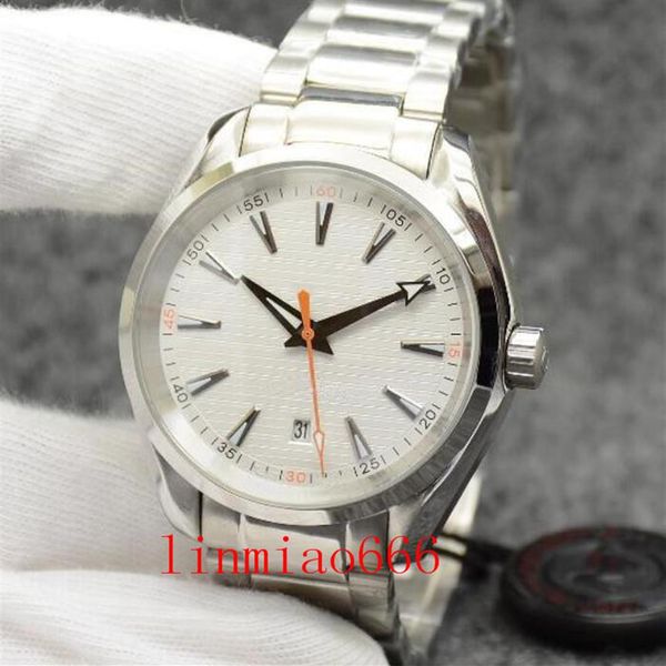 

style black dial watch 42mm automatic mechanical stainless steel glass back sports sea mens watches291f, Slivery;brown