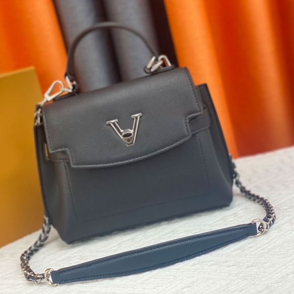 

b-66 genuine leather shoulder bag fashion pillow travel for purse crossbody bags grain removable strap letter latch bottom nail