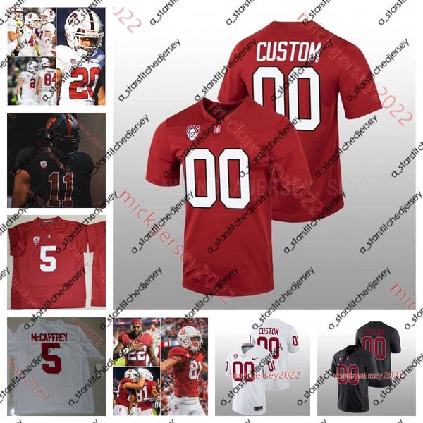 

american college football wear custom stanford cardinal football jersey 55 matthew merritt 99 zephron lester 68 max kalny 21 caleb robinson, Black