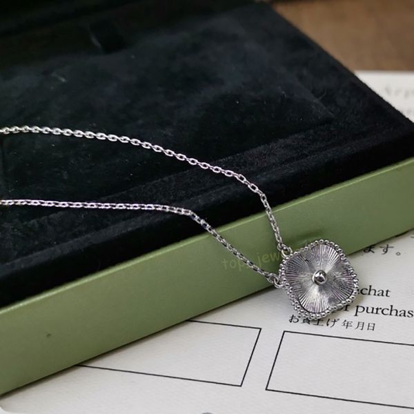 

womens necklace clover luxury1 gold diamond necklaces high end materials chain designers agate fashionjewelry pendant never fade not allergi, Silver