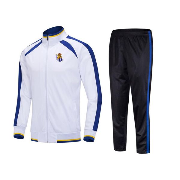 

real sociedad children's athletic outdoor suits size 22# to 28# outdoor jogging suit jacket long sleeve sports football shirt289o