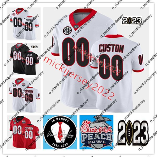 

american college football wear 2023 college football champions jersey custom micah morris julian humphrey rian davis david daniel-sisavanh d, Black