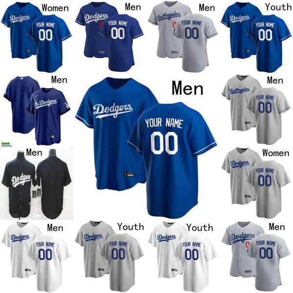 

baseball jersey men women youth los 13 max muncy 9 gavin lux 22 clayton kershaw 16 will smith 34 fernando valenzuela 42 jackie robinson ange, Blue;black