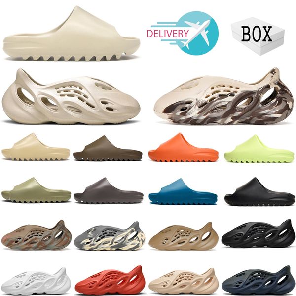 

designer slides sandals men woman slippers foam runner onyx pure sandal yeeze slide slipper desert sand clog rnnr triple black mx cream clay