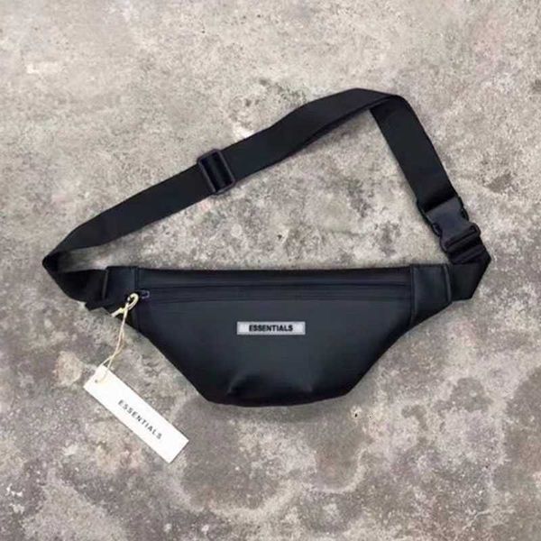 

essentials street trend men waist bag for women leather chest pack casual crossbody waterproof travel male belt